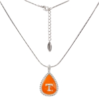 TENNESSEE 676 | Teardrop Logo Silver Chain Necklace