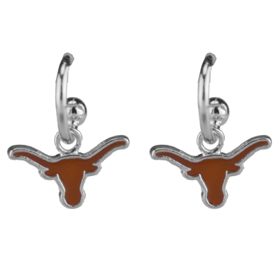 College Fashion University of Texas Logo Charms Post Dangle Emma Earrings