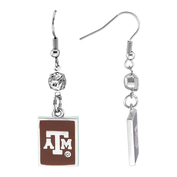 Square Dangle Earrings Texas A&M Aggies