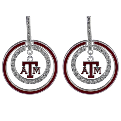 TEXAS A&M 441 | Double Circular Logo Earrings