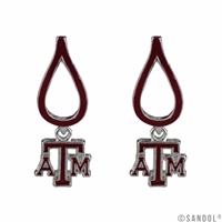 Texas A&M Aggies College TX Silver Jewelry Earrings