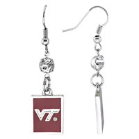 Square Dangle Earrings Virginia Tech Hokies
