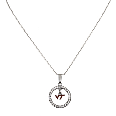Hokies Circular Logo Necklace NCAA Jewelry