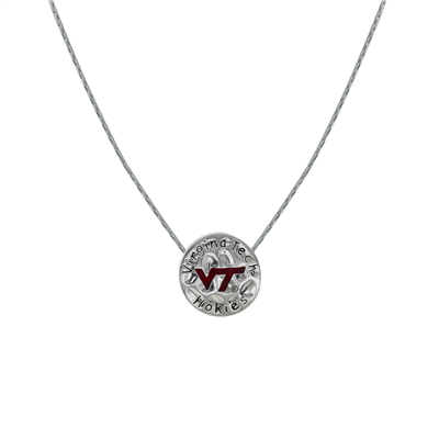 Neunice Virginia Tech Circle Script Necklace