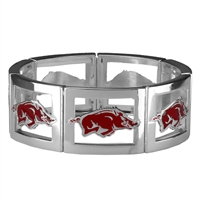 Square Stretch Razorbacks Silver Jewelry