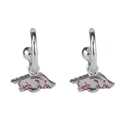 College Fashion University of Arkansas Logo Charms Post Dangle Emma Earrings