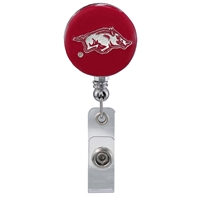 College Fashion University of Arkansas Retractable ID Larry Lanyard Badge Reel