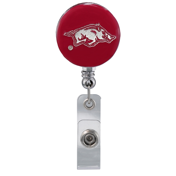 College Fashion University of Arkansas Retractable ID Larry Lanyard Badge Reel