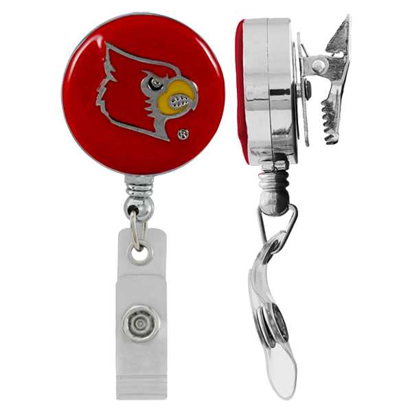 College Fashion University of Louisville Retractable ID Larry Lanyard Badge Reel