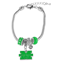 College Fashion Crystal Marshall University Logo Charms MVP Bracelet