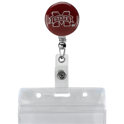 College Fashion Mississippi State University Retractable ID Larry Lanyard Badge Reel