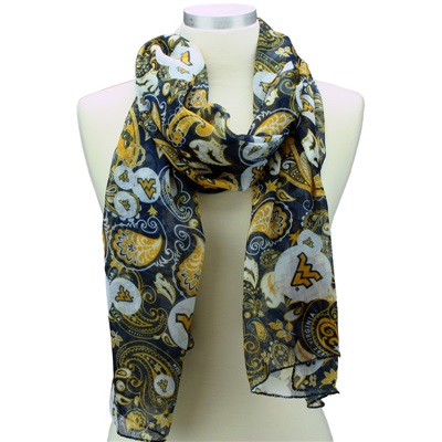 Paisley Scarf West Virginia University