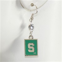 Square Dangle Earrings Michigan State