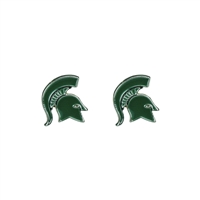 College Fashion Michigan State University Logo Charms Stud Elise Earrings