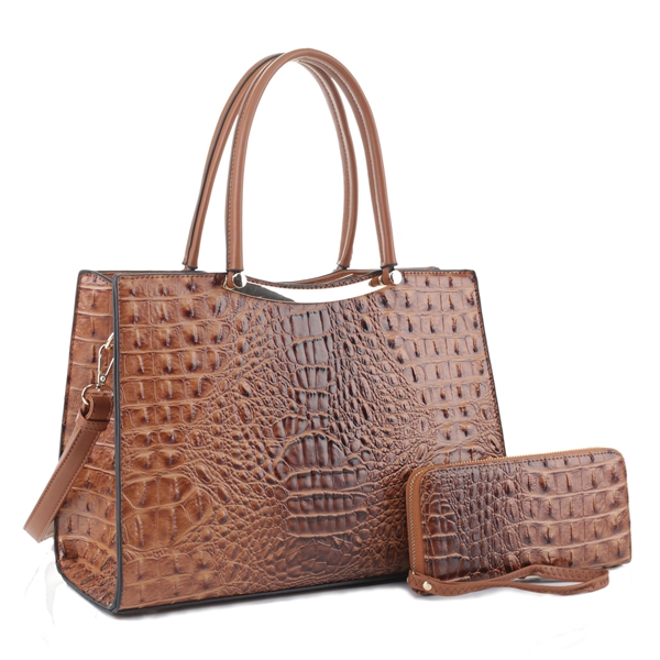THE SWAGGER SATCHEL SET  LIGHT BROWN