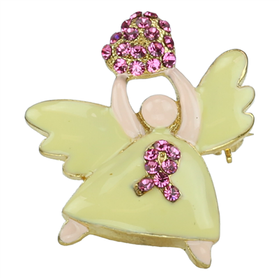 BREAST CANCER ANGEL PENDANT