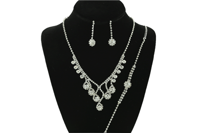 CRYSTAL BRACELET & NECKLACE SET