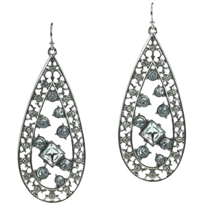 CRYSTAL TEAR DROP EARRINGS