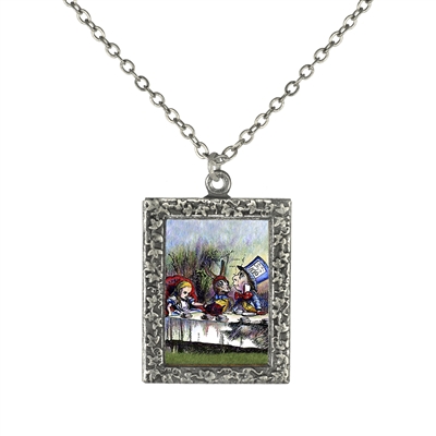 Alice in Wonderland - Tea Party Art Necklace