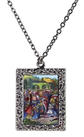 Alice in Wonderland - Alice and Red Queen Necklace