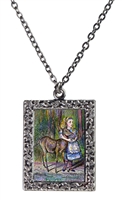 Alice in Wonderland - Alice and Fawn Necklace