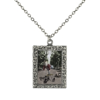 Fool Tarot Card Frame Necklace