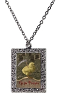 Beware the Grim Peeper Frame Necklace