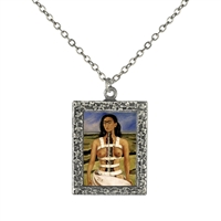 Frida Kahlo Broken Column Frame Necklace