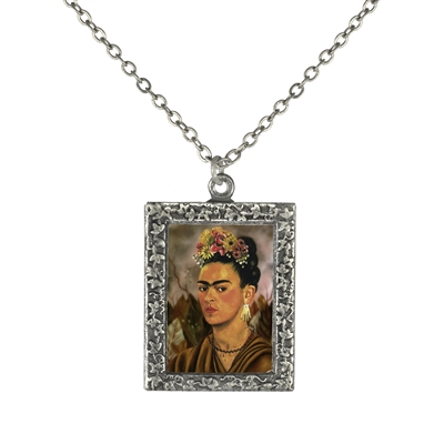 Frida Kahlo Self-Portrait Frame Necklace