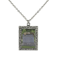 Bullwinkle's Tombstone Frame Necklace