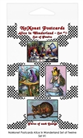 Alice in Wonderland Postcard Set #1