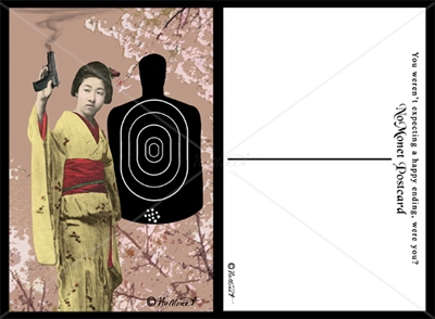 Geisha with a Gun Postcard Set