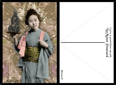 Geisha with Grenades Postcard Set