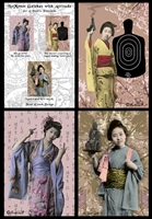 Geishas With Attitude Postcard Set