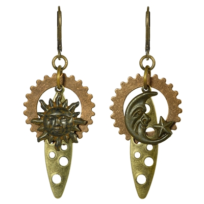 UR My Sun and Moon Steampunk Earrings