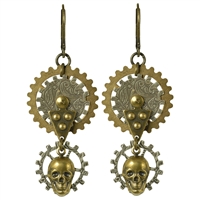 Gearhead Steampunk Earrings