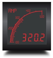Trumeter APM-AMP-ANO 72 x 72 Ammeter Negative LCD with relay output.