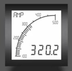 Trumeter APM-AMP-APO 72 x 72 Ammeter Positive LCD with relay output.