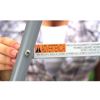 metal warning bracket