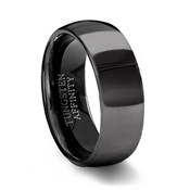 Black Tungsten Wedding Band