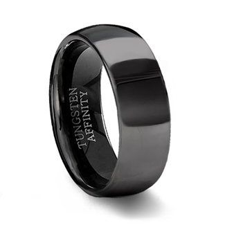 Black Tungsten Wedding Band