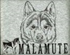 Alaskan Malamute Classic Embroidered Tee Shirt or Sweatshirt, Clothing for Dog and Cat Lovers at www.saltypaws.com