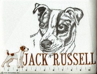 Jack Russell Terrier Classic Embroidered Tee Shirt or Sweatshirt, Clothing for Dog and Cat Lovers at www.saltypaws.com