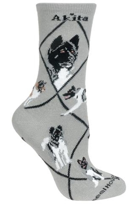 Akita Novelty Socks SaltyPaws.com