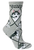 Siberian Husky Novelty Socks SaltyPaws.com