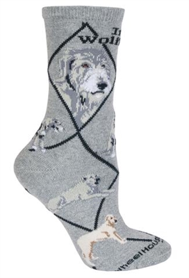 Irish Wolfhound Novelty Socks SaltyPaws.com