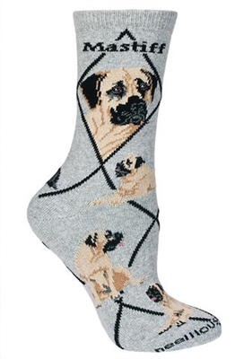 English Mastiff Novelty Socks SaltyPaws.com