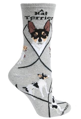 Rat Terrier Novelty Socks SaltyPaws.com
