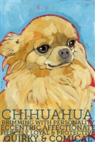 Tan Chihuahua Artistic Fridge Magnet SaltyPaws.com