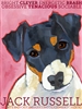 Jack Russell Terrier Black & White Artistic Fridge Magnet SaltyPaws.com